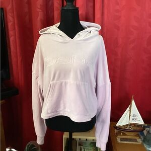 Bebe Light Pink Embroidered Hoodie